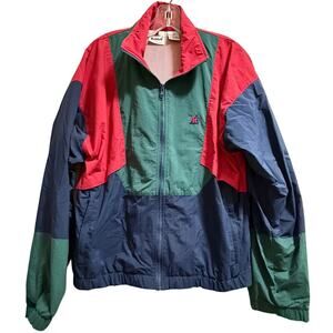 Vintage Riddell Color Block Nylon Windbreaker Jacket - Men's Size Medium